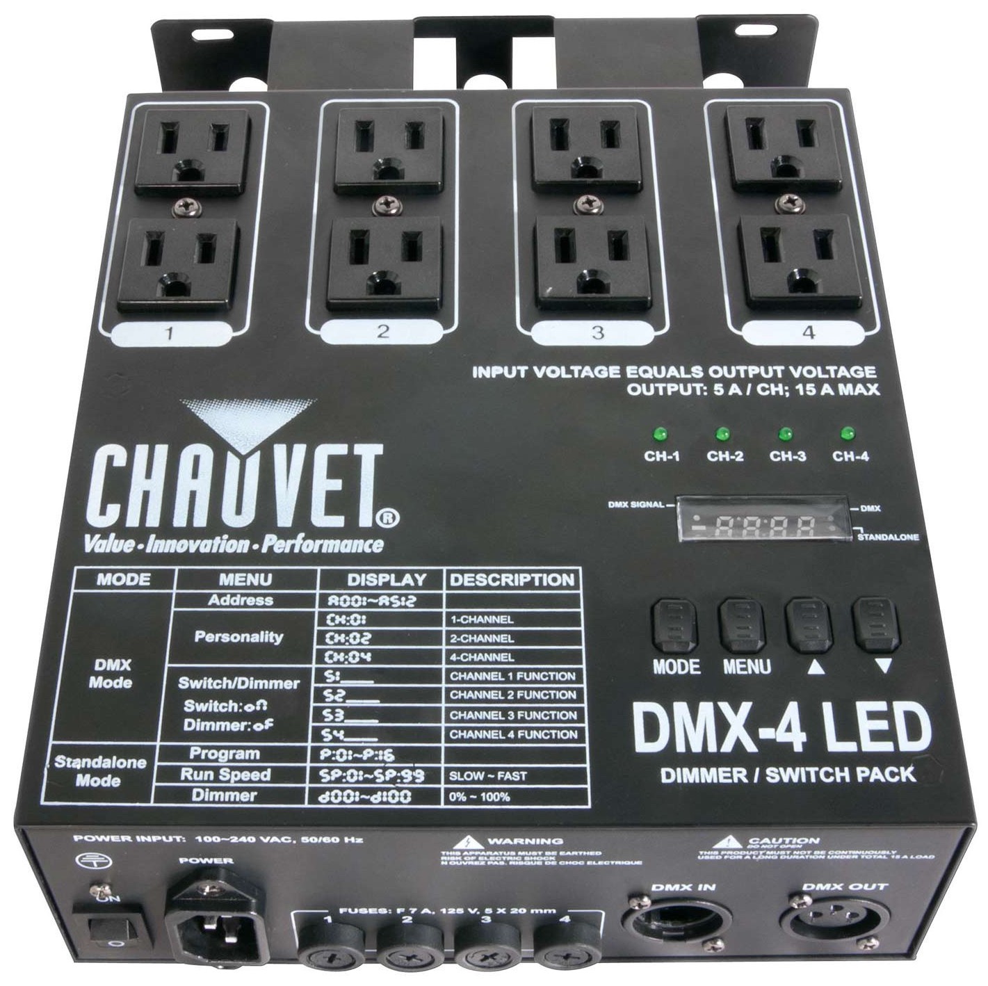Chauvet DJ DMX-4 Dimmer Pack KPODJ