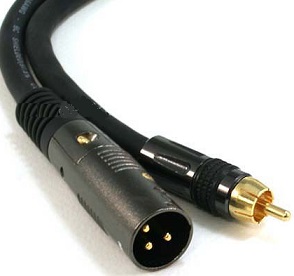 ProX XC-RXM25 25' RCA to XLR-M Unbalanced High Performance Audio Cable